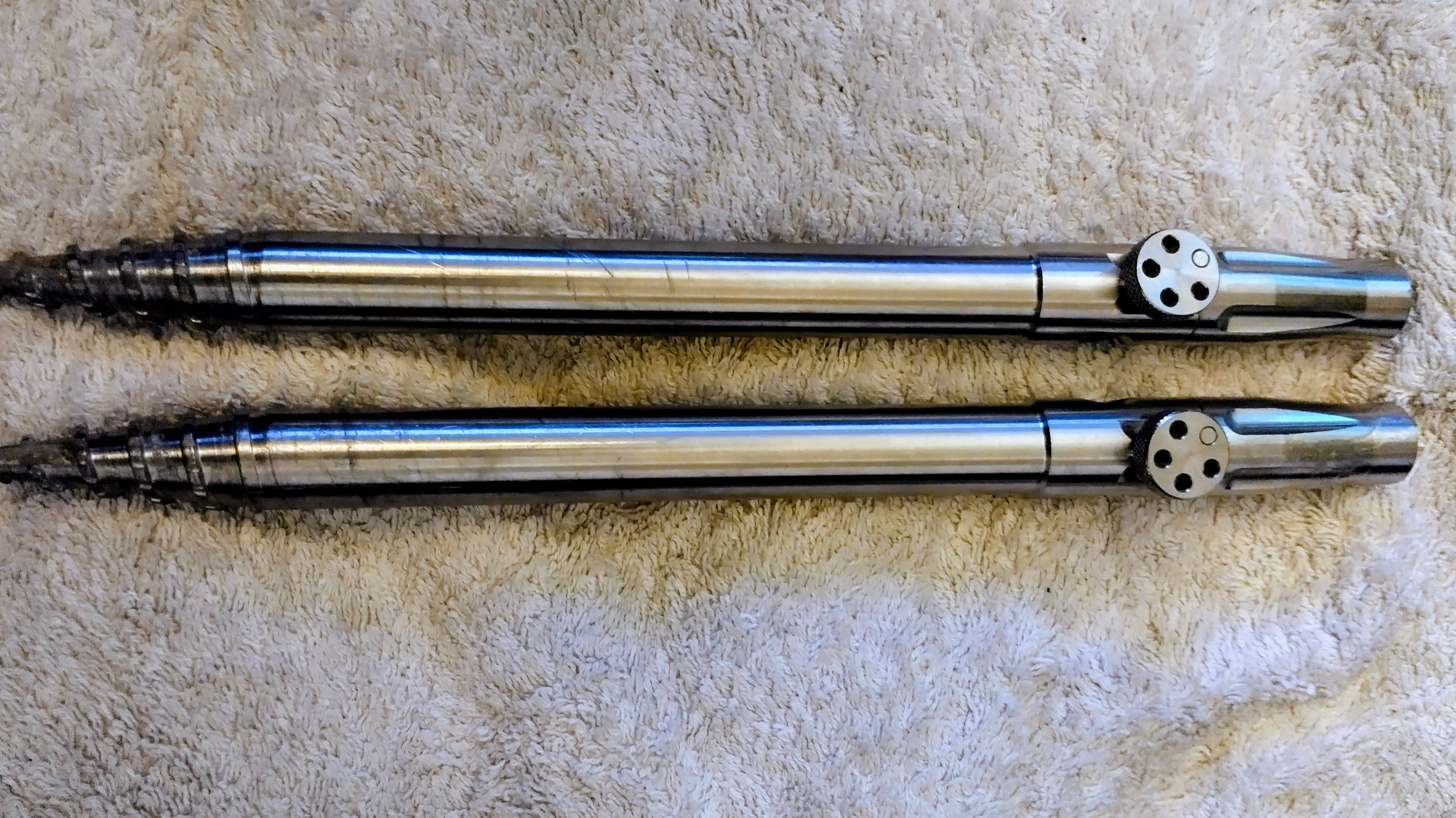 Pair JAG Products 316 Stainless 10" Xcavator Banksticks Carp Fishing Hard Ground