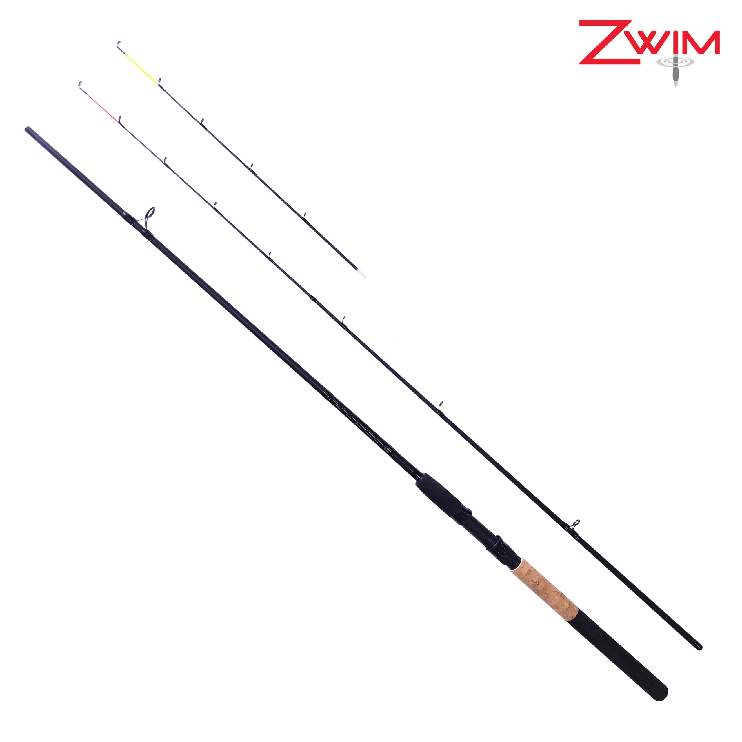 ZWIM Feeder Ledger Rod 2 Piece Quiver Tip Fishing Rod 3oz 5oz 80g CW Fibreglass