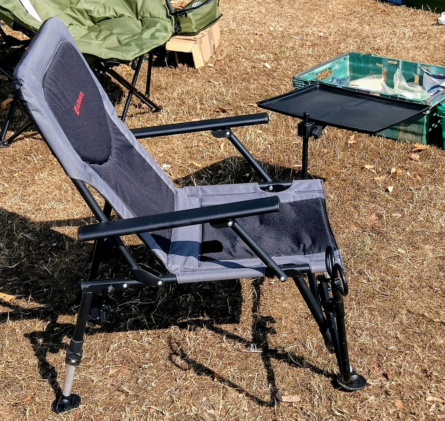 Ultimate Complete Feeder Chair Package + Side Table Rod Rests Bag - Barely Used