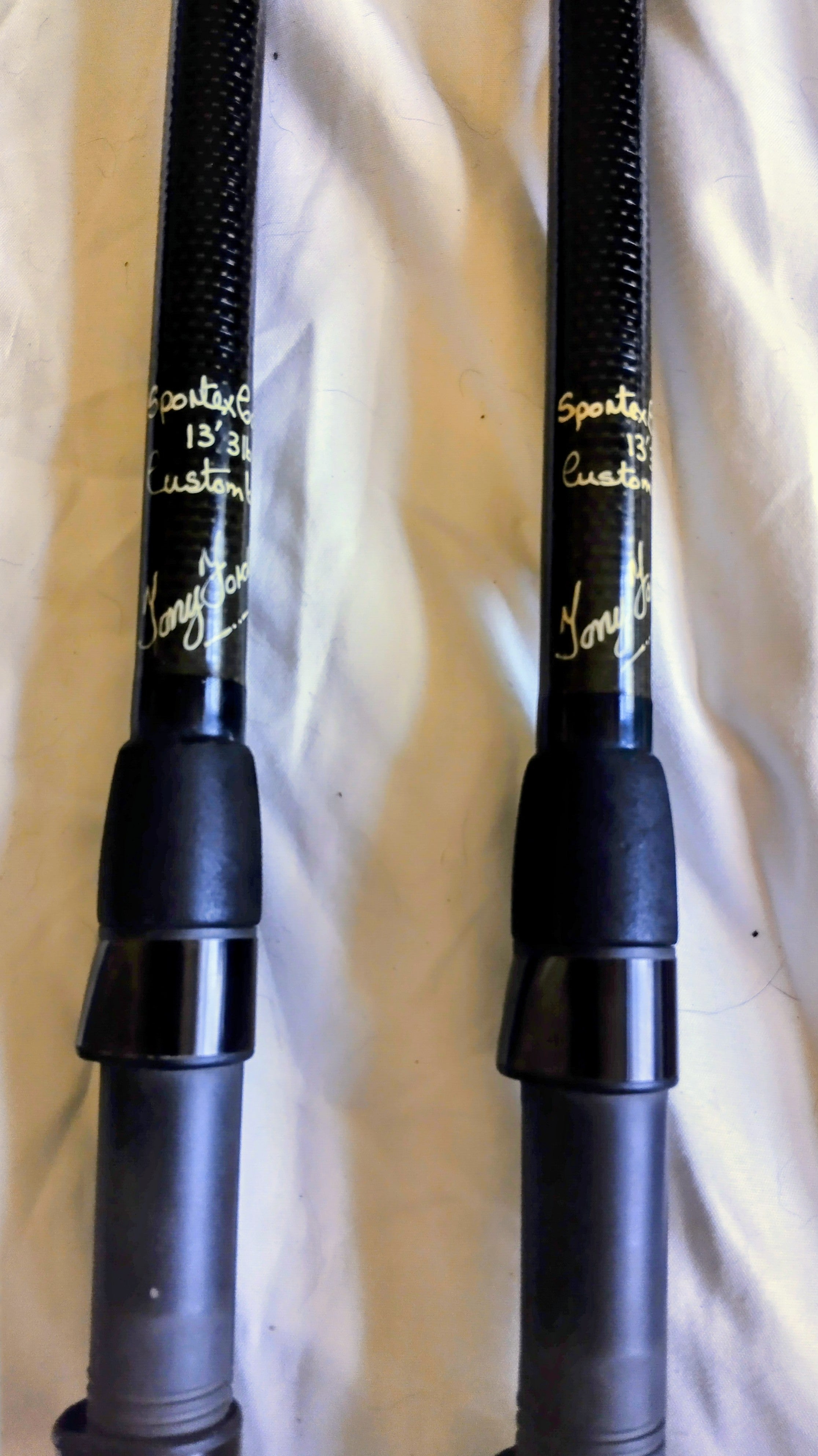 PAIR Vintage Sportex Carbon Kevlar 13ft 3lb Carp Rods Tony Fordham Traditional Fishing
