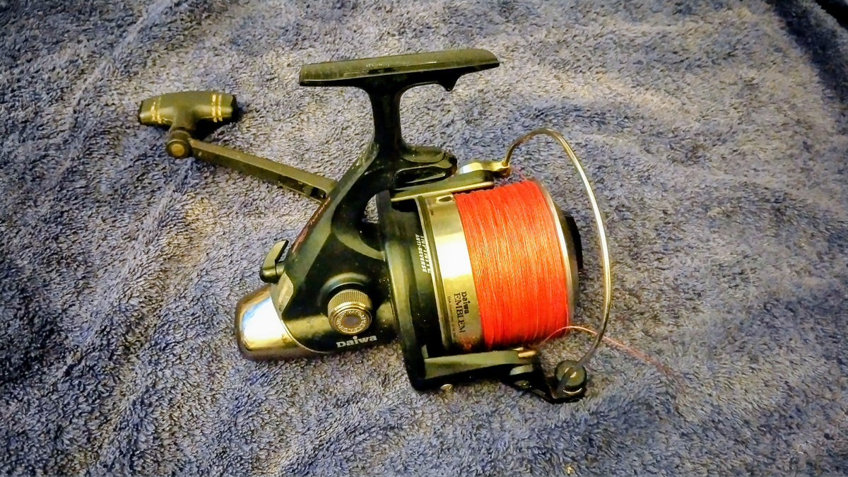 Daiwa Emblem Spod Big Pit Reel + Braid Line - Used Carp Fishing Spod / Marker