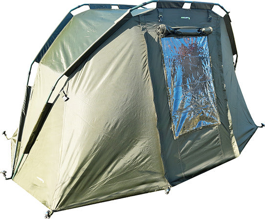 King Carp 1-Person Pram hood Style 2-rib Carp Fishing Bivvy Shelter