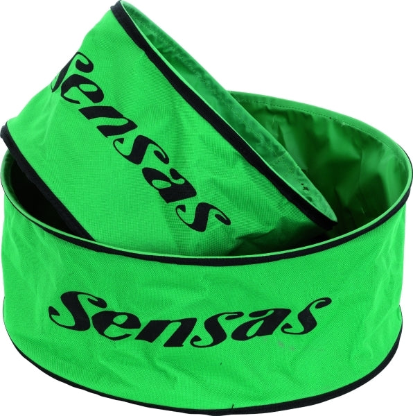 Sensas Soft Fabric Groundbait Bowl Medium - Collapsible Bait Mixing Bowl