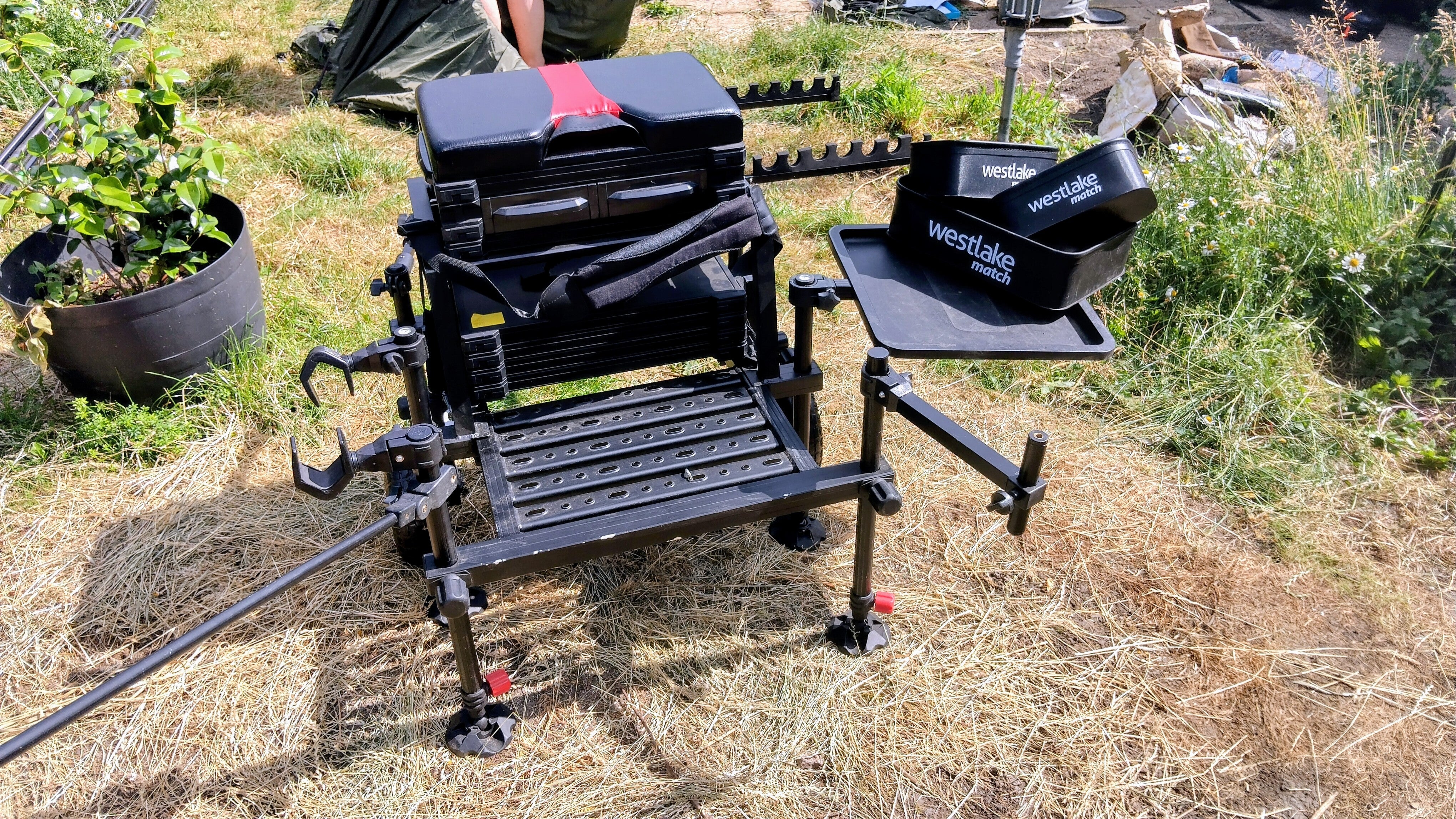 Westlake Special Match Fishing Seatbox with Footplate, Side Tray & Accessories