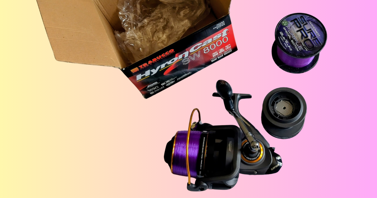 Trabucco HyronCast SW 8000 Big Pit Carp Surf Reel Loaded Gardner Sure Pro Line