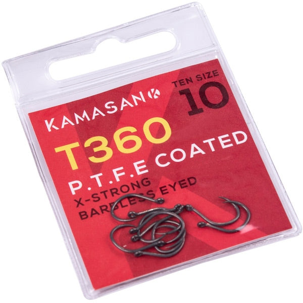 Kamasan T360 Circle Hooks | Feeder & Bomb Fishing | Pellets | Hair Rigs