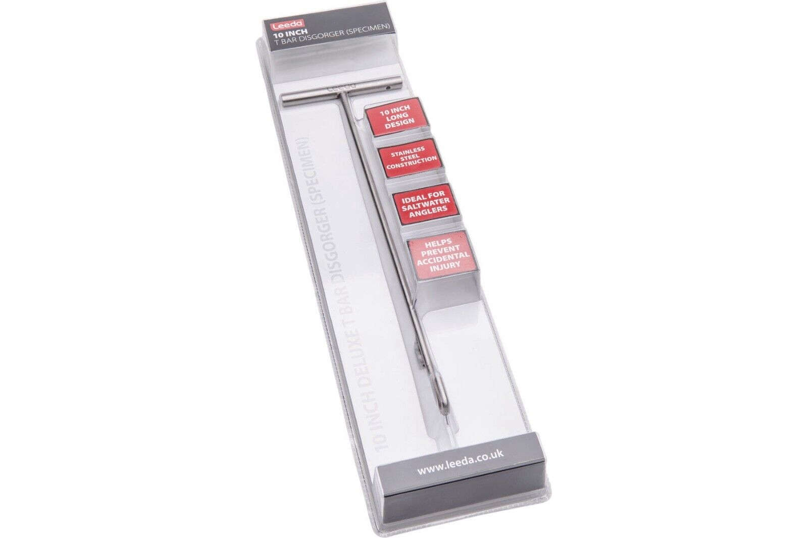 Heavy Duty Stainless Steel T-bar Specimen 10" Unhooking Disgorger