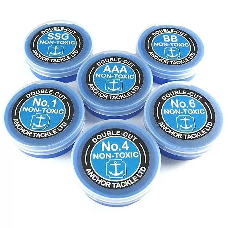 Anchor Double-Cut Non-Toxic Shot Refill Tubs - Choice of Weights