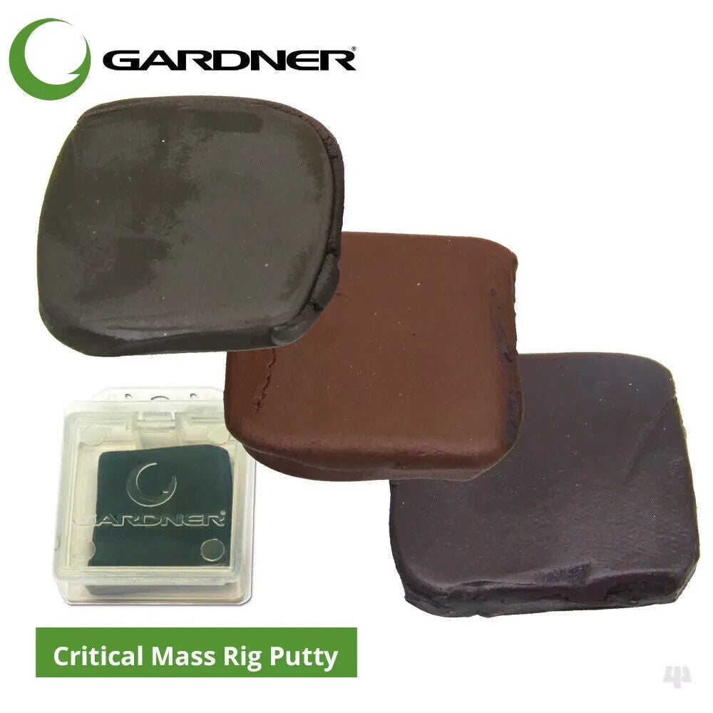 Gardner Tackle Critical Mass Tungsten Rig Putty - Weed Green, Gravel Brown, Grey