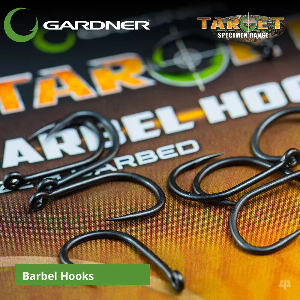 Gardner Tackle Target barbel hooks - Super strong barbed / For specimen fishing