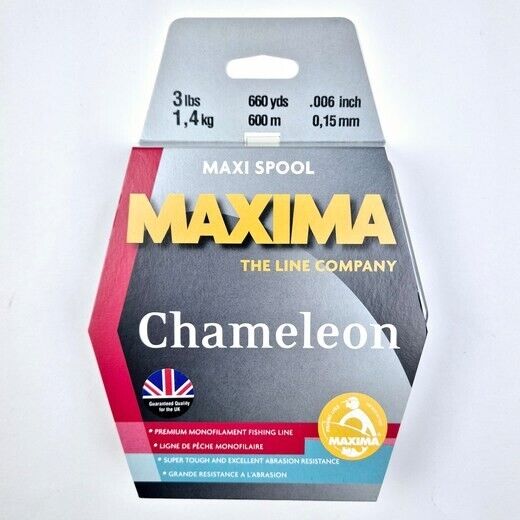 Maxima Chameleon 600m Metre (660yds) Fishing Line Maxi Spools From 2lb-100lb