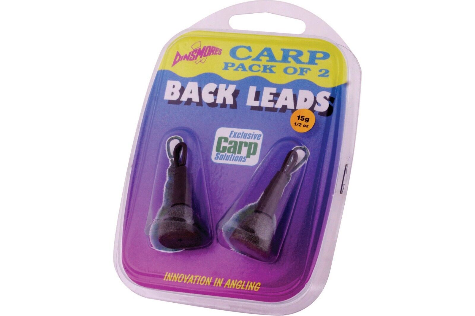 Dinsmores Carp Back Leads - 15g or 30g Sizes - Twin Packs
