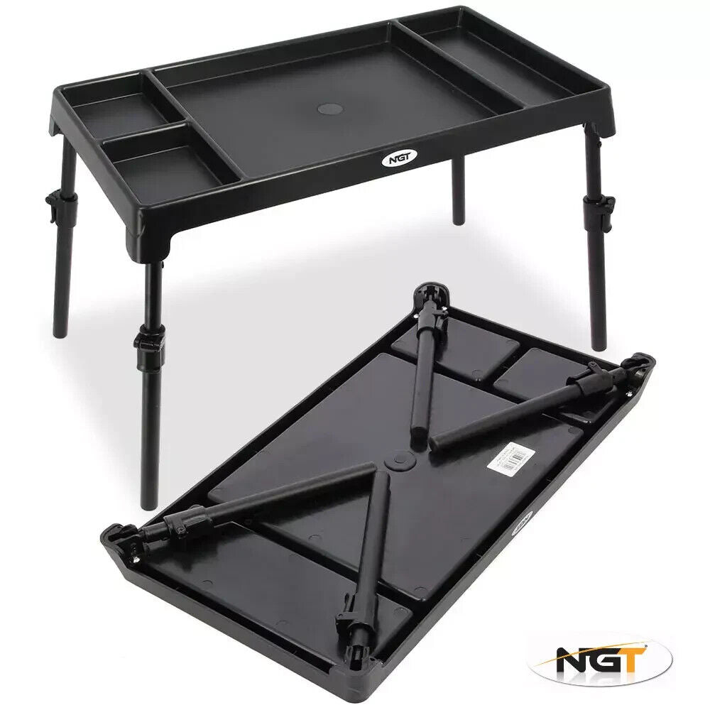 NGT XPR adjustable 4 section bivvy table - Lightweight, robust, affordable