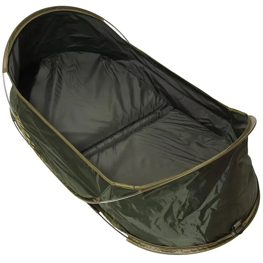 Easy style carp fishing pop-up cradle / unhooking mat inc carry case & pegs