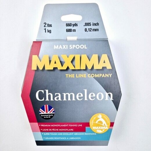 Maxima Chameleon 600m Metre (660yds) Fishing Line Maxi Spools From 2lb-100lb