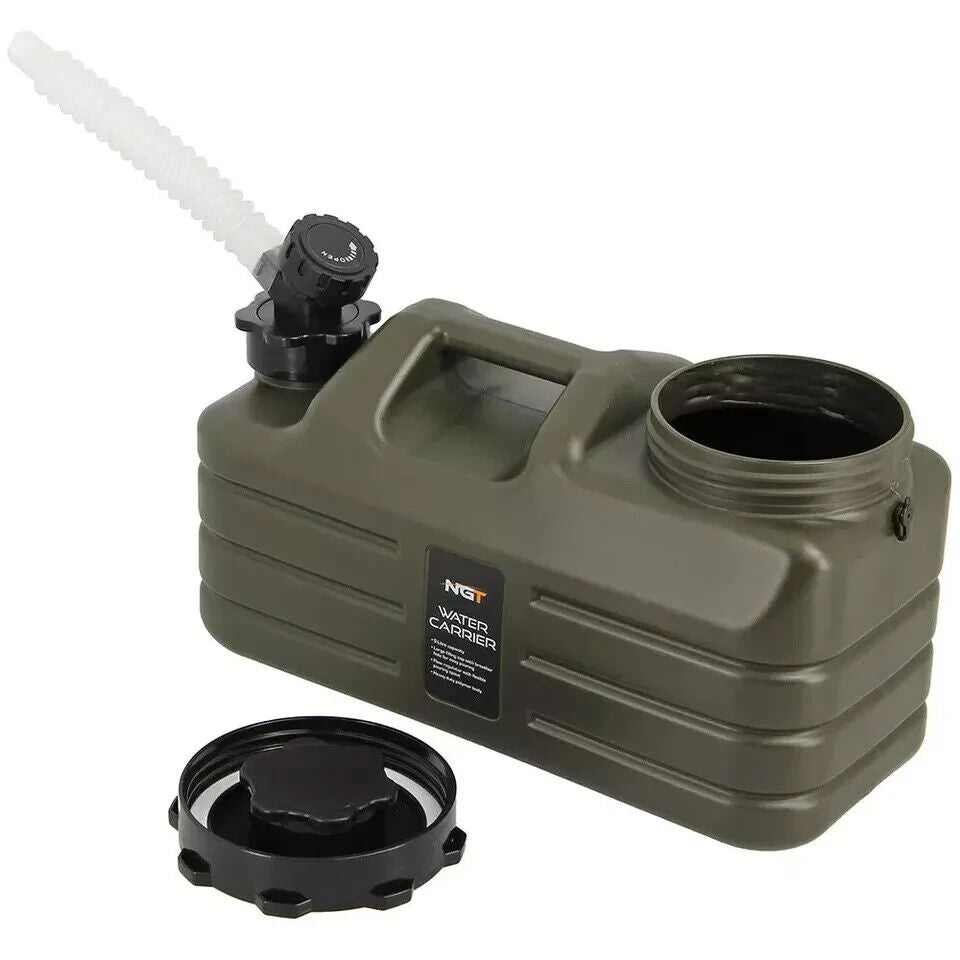 NGT 5L Heavy Duty Fishing Camping Water Container with Tap Function + Spout