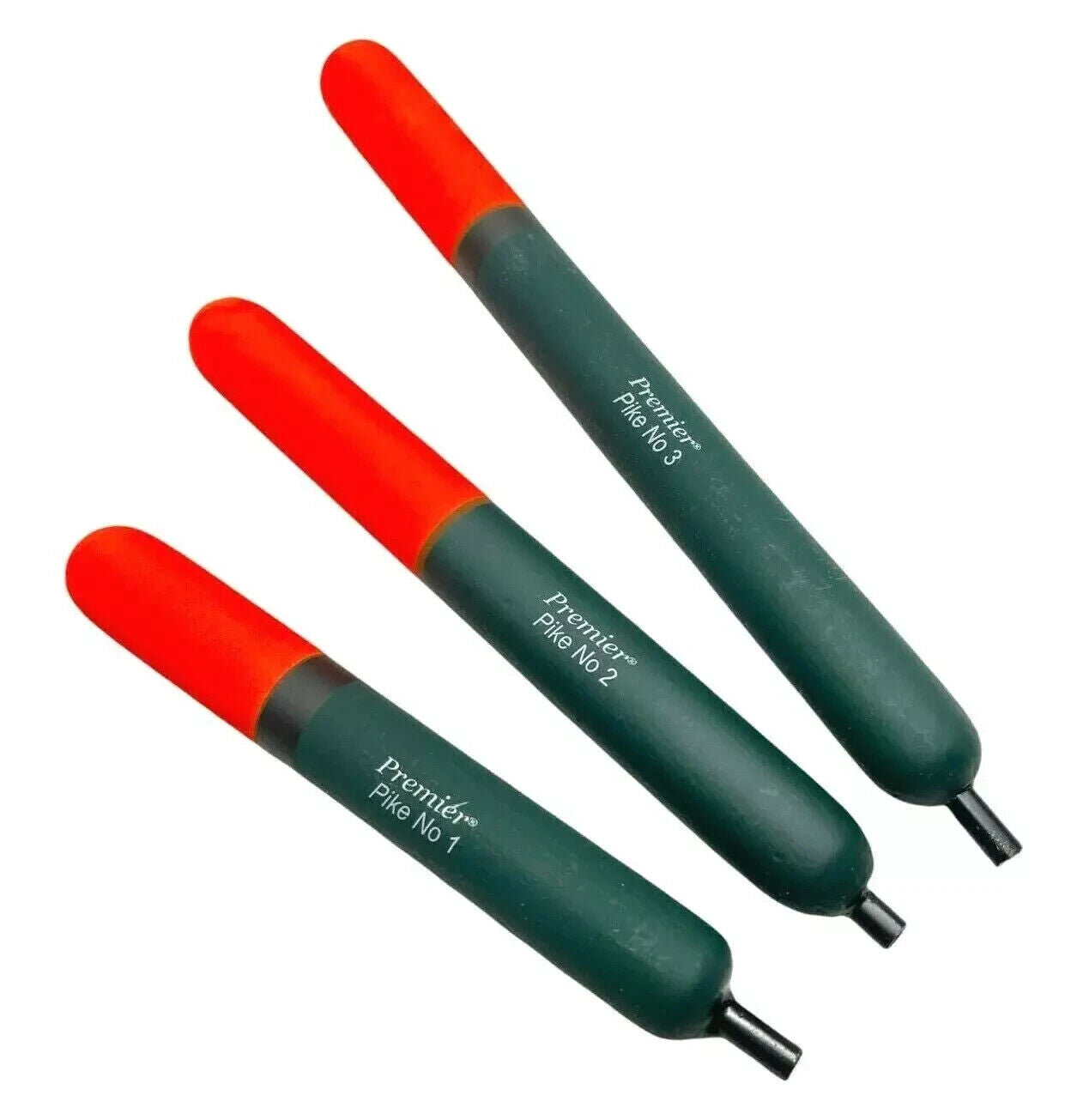 Premier pike fishing float range - Pike waggler, flighted oval floats, more