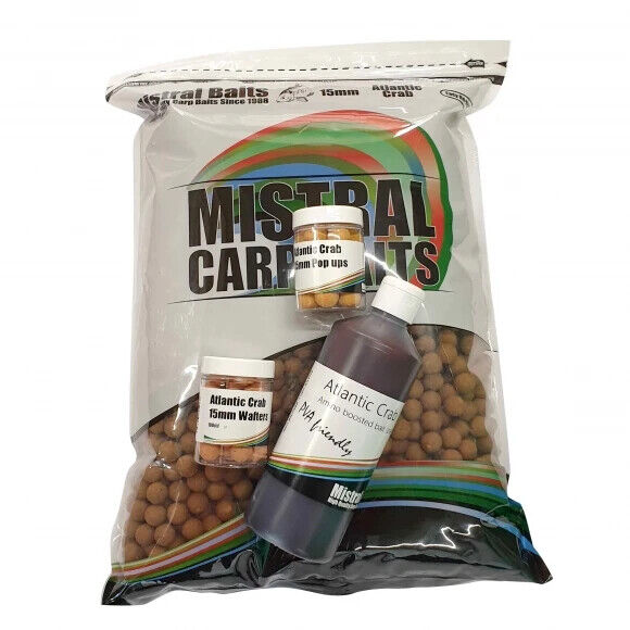 Mistral Baits Atlantic Crab boilies - Full range inc. hookbaits, glug, paste