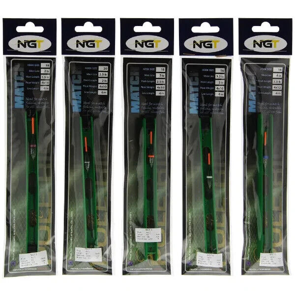 NGT pole fishing rigs - Misc patterns - Choose from carp and match fishing rigs