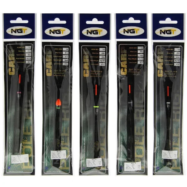 NGT pole fishing rigs - Misc patterns - Choose from carp and match fishing rigs
