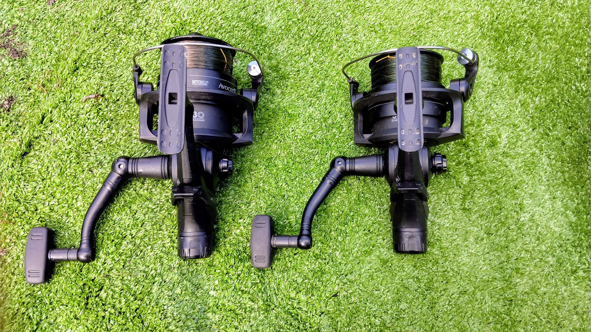 Pair Mitchell Avocet Black Edition 6500 FS RTE Freespool Reels Carp Coarse Fishing