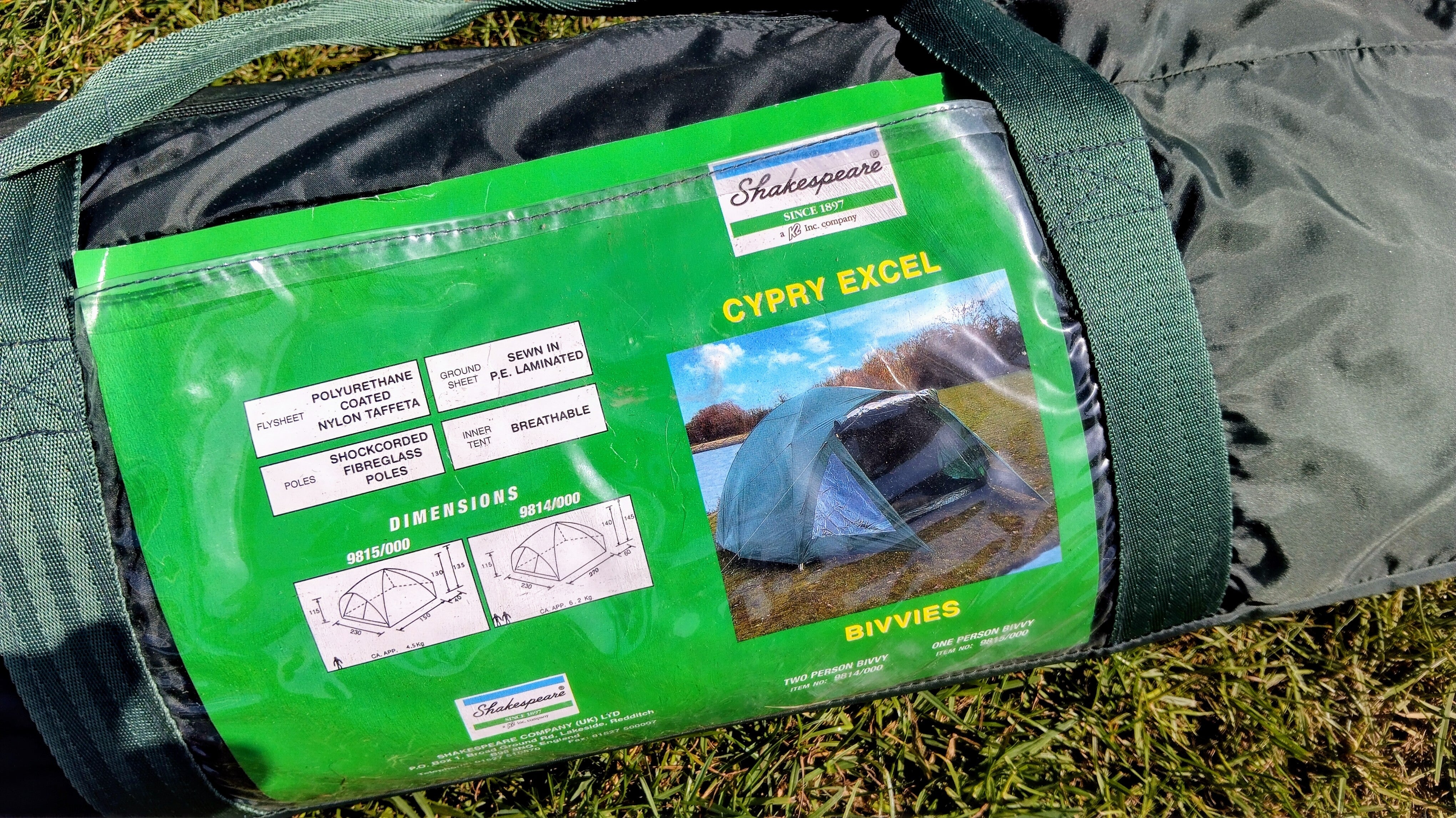 Shakespeare Cypry Excel Carp Fishing Bivvy Dome Shelter Unused