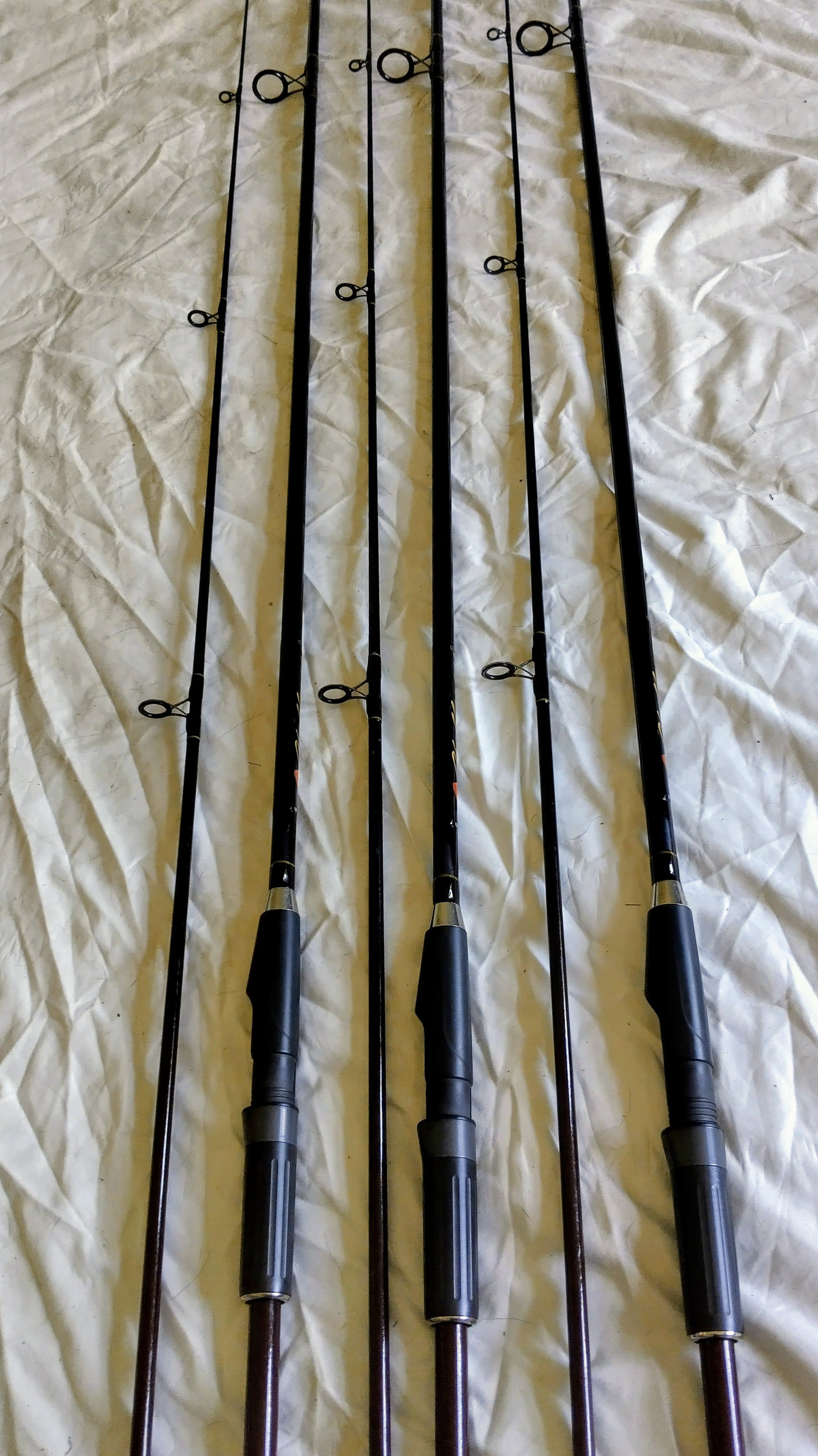 Set of 3 Beekay Kevin Maddocks 12ft 2.75lb Challenger Carp Rods Vintage Classic