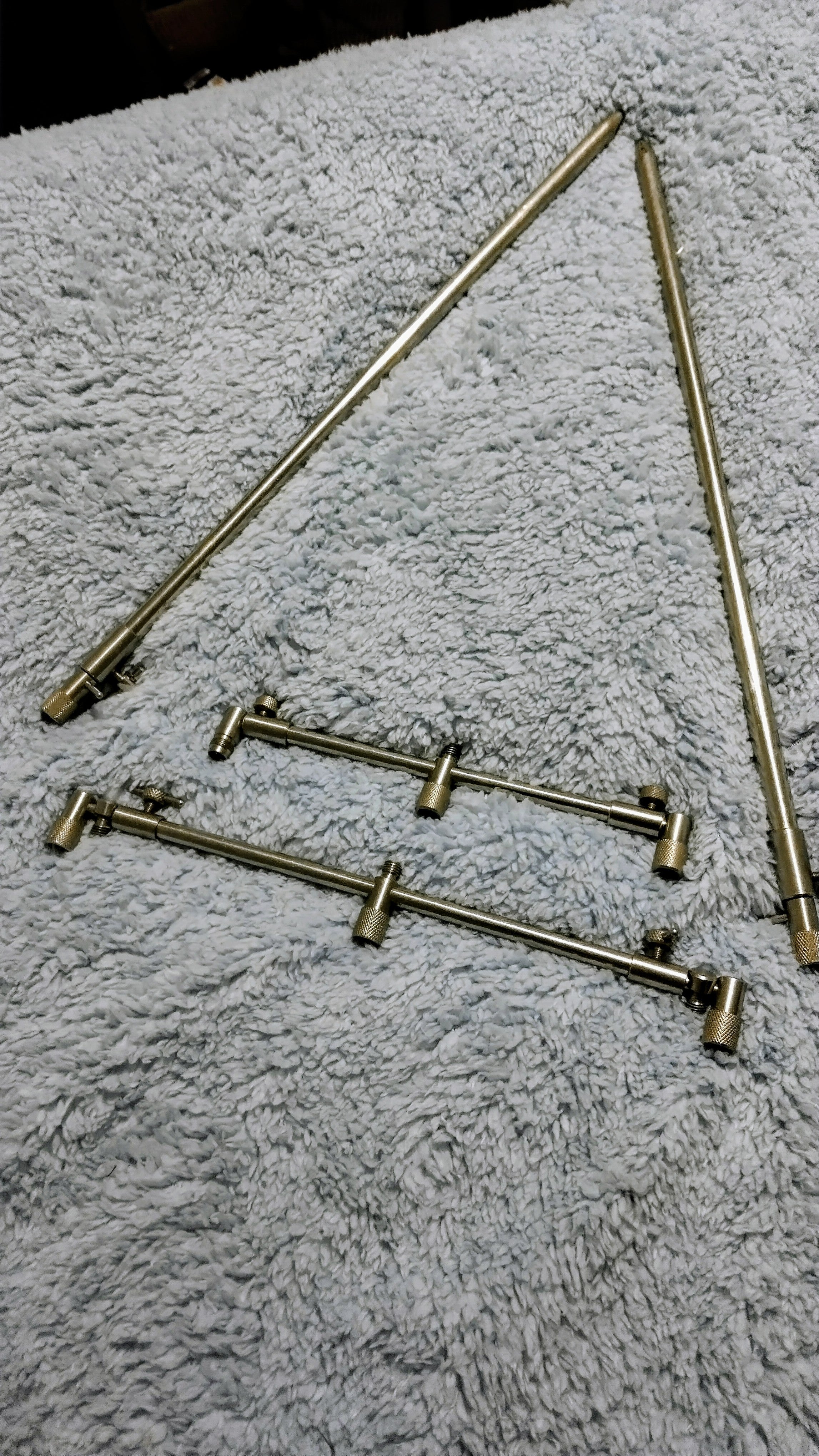 Solar Tackle Stainless Steel 3-Rod Goalpost Setup - Bank Sticks & Buzz Bars Set