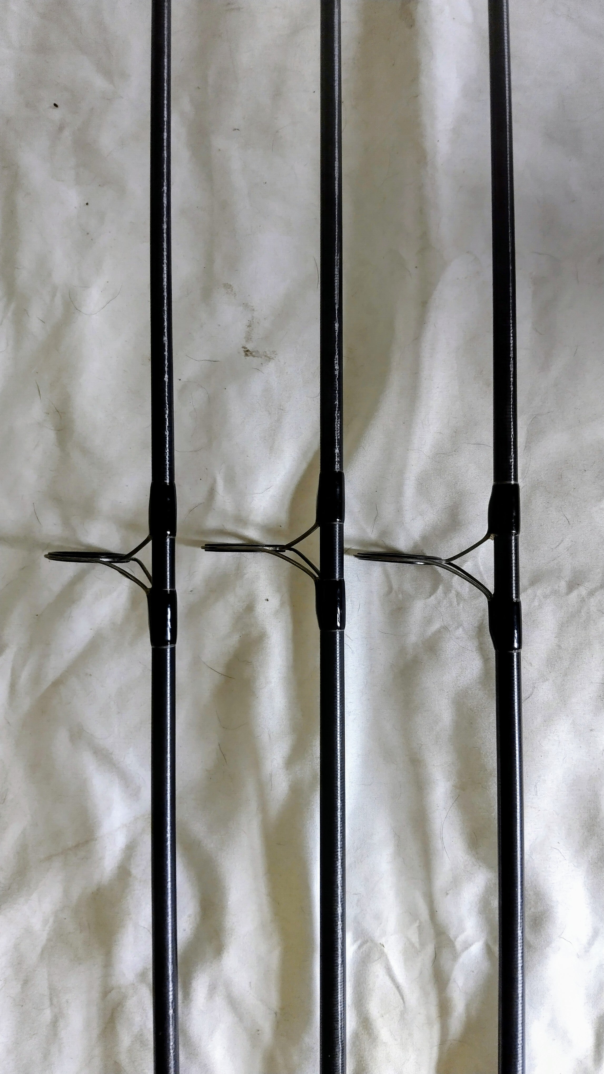 3x Greys GT5 50 Carp Rods 12ft 3lb - 50mm Butt Rings with Original Bags