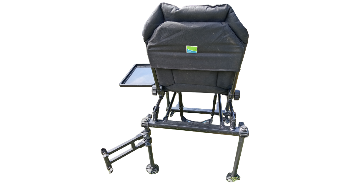 Preston Innovations Inception Feeder Chair + Footplate Side Tray Brolly Feeder Arm