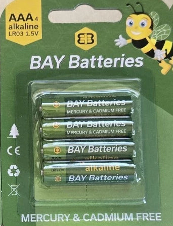 4x AAA Batteries Pack Dependable Power for Fishing Headlamps Alarms Bite Indicators