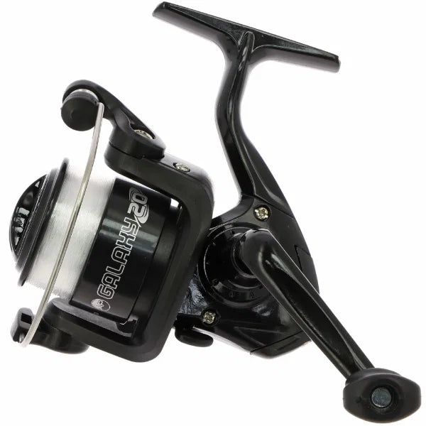 Angling Pursuits Galaxy 20 Front Drag Fishing Reel - Pre-Spooled 8lb Line - Black