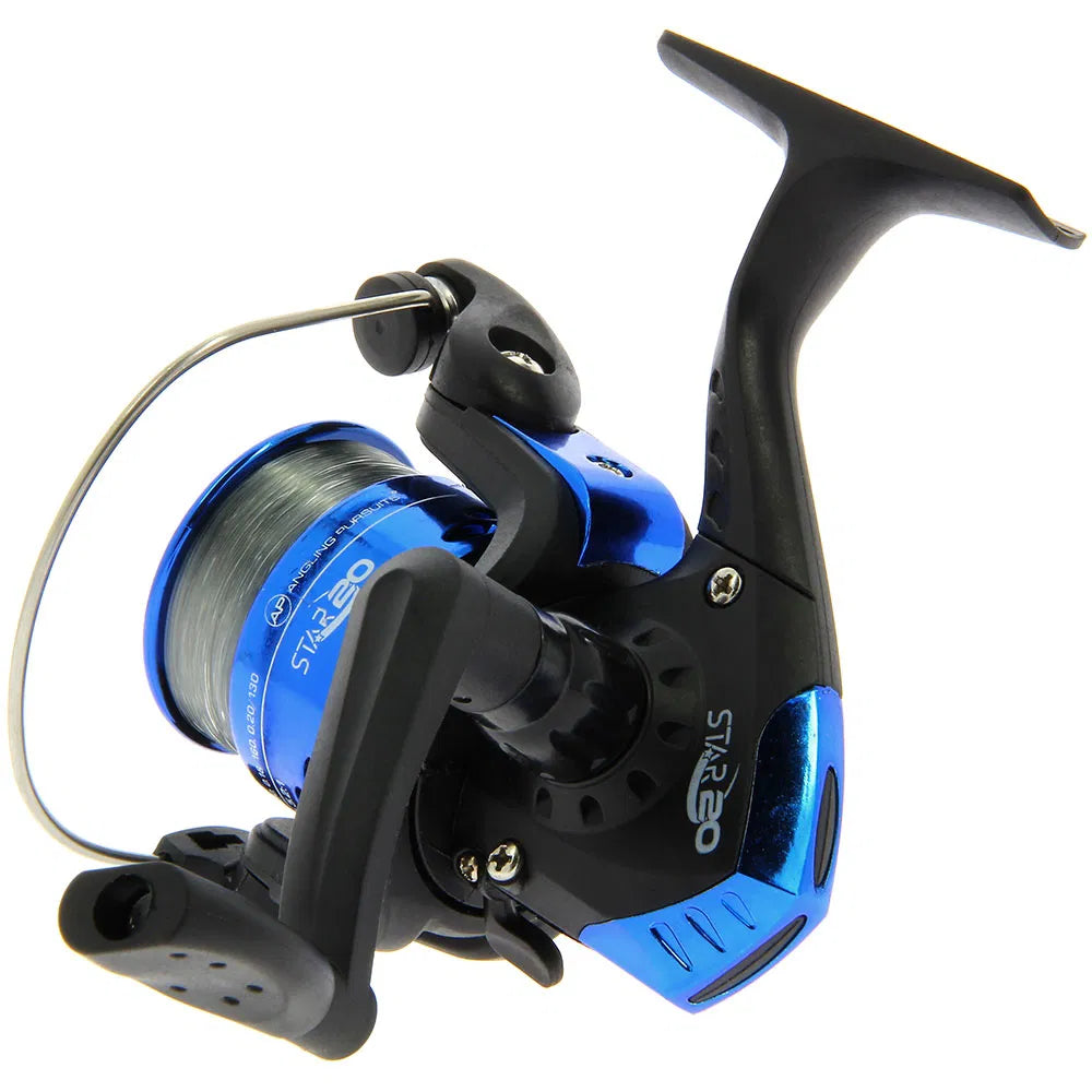Angling Pursuits Star 20 Coarse Fishing Fixed Spool Reel Loaded with 8lb Mono Line