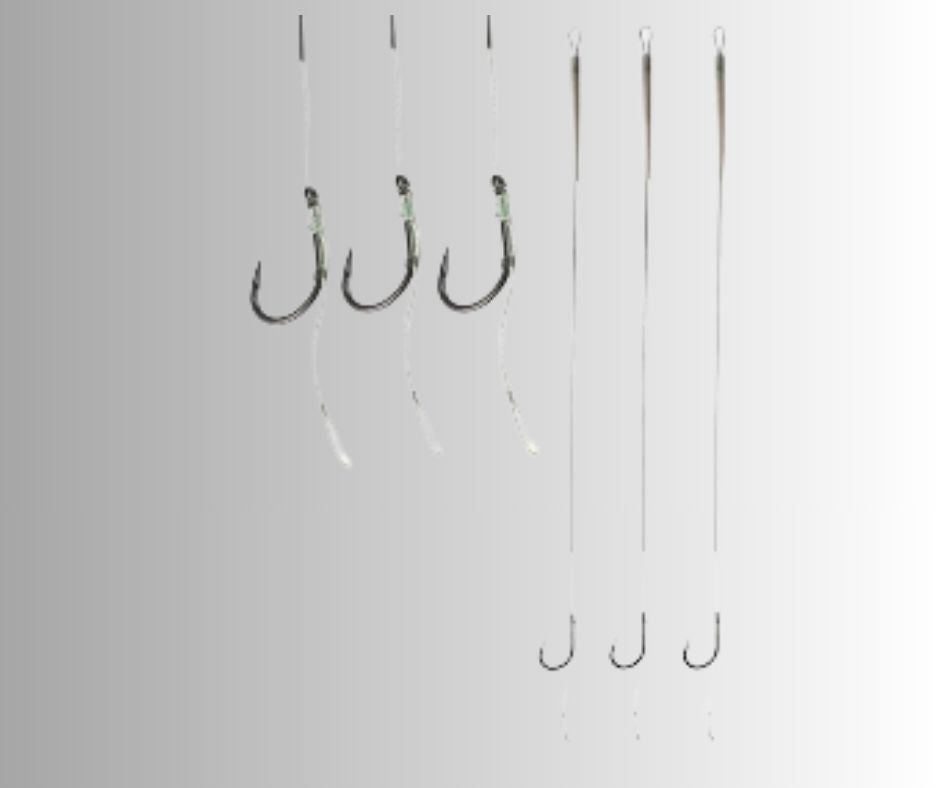 12x Pre-Tied Carp Rigs + Rig Board | Choice of patterns | Barbed/Barbless