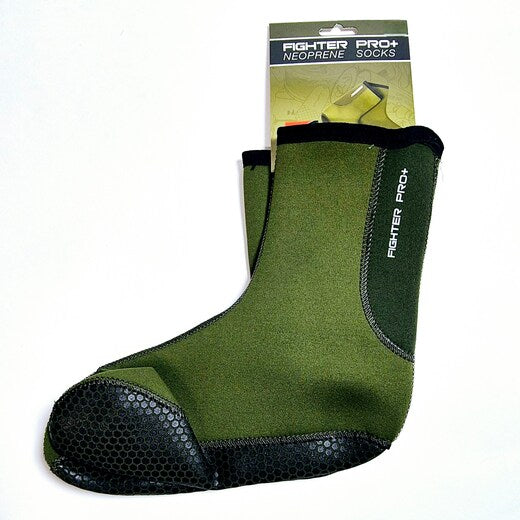 DAM Fighter Pro+ Neoprene Fishing Socks - 3mm Thermal Boot Liners - Anti-Slip