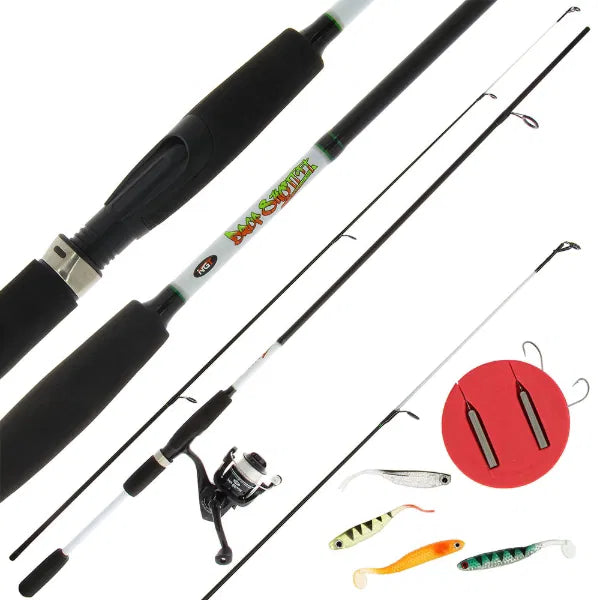 NGT Dropshot Combo Kit | 7ft Carbon Rod & Size 20 Reel | Ready to Fish Perch Zander Lure