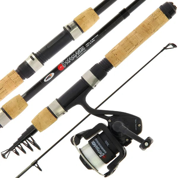 NGT Onamazu 5ft 'Mini' Travel Telescopic Carbon Fibre Rod & Reel Combo