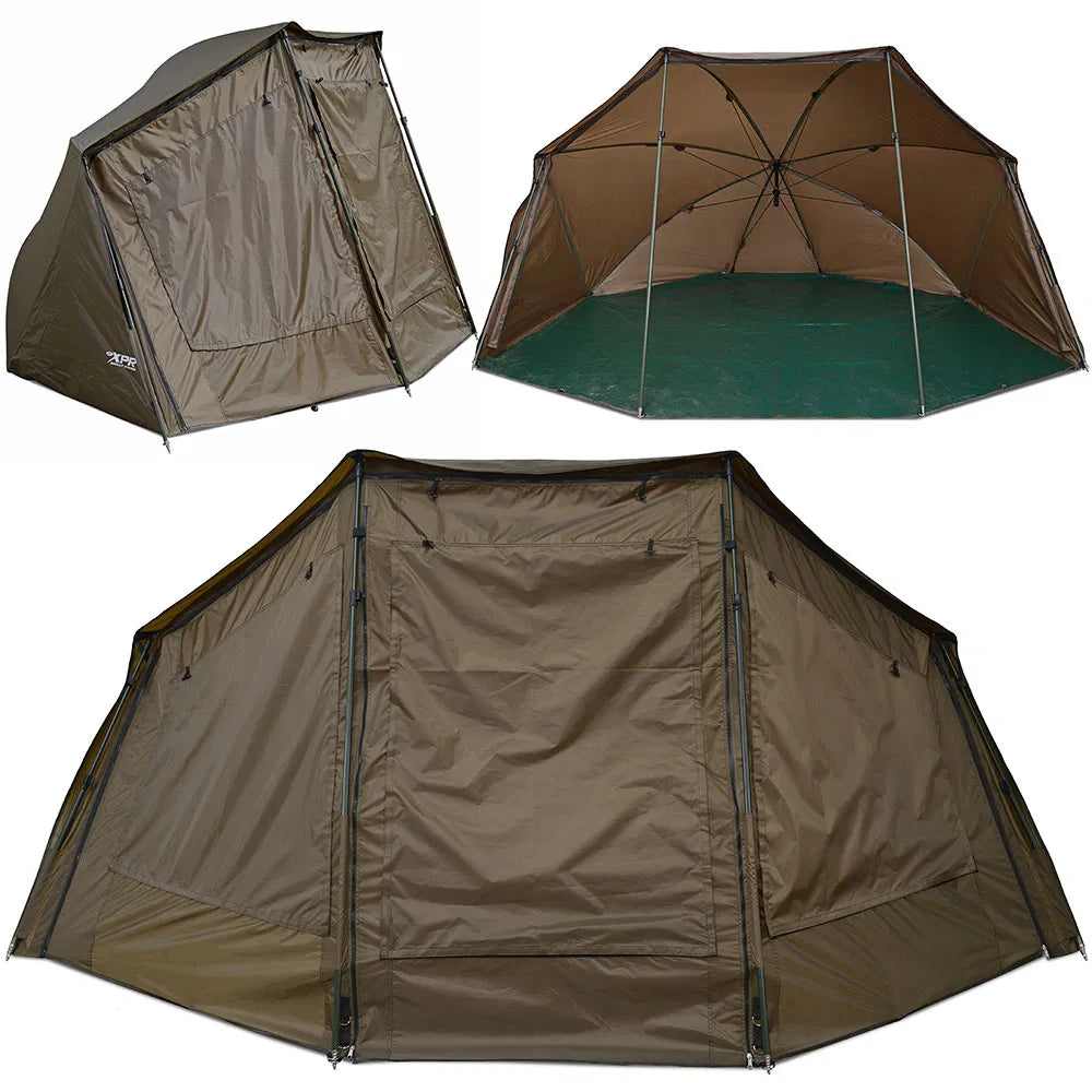 NGT XPR Shelter Brolly System - Inc groundsheet, Storm Poles, Case