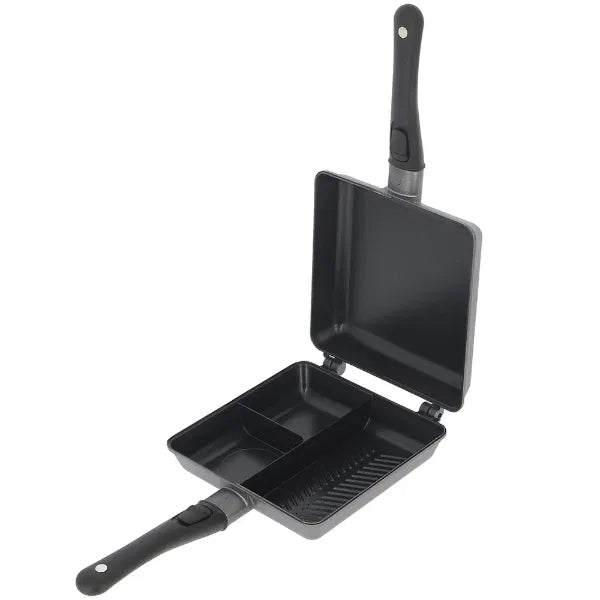 NGT Dynamic Grill Pan 3-Way Non-Stick Cooker Bankside Fishing Camping Frying Pan