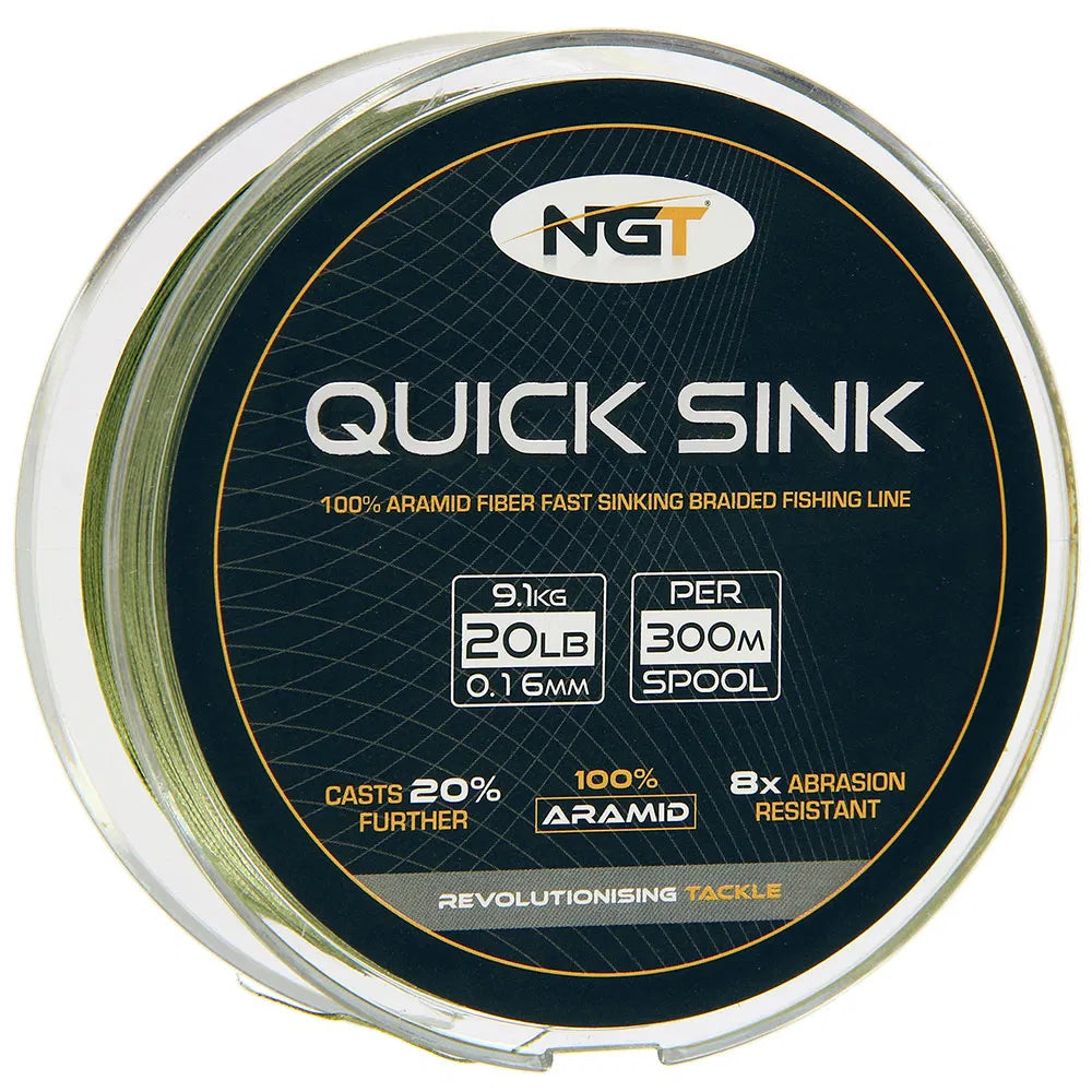 Quick Sink Braid Mainline - 300m Spools - Carp Fishing | Predator Fishing