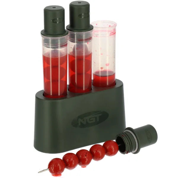 NGT Barrelz Baiting Set Glugging Tubes & Stand – Carp Fishing Bait Prep