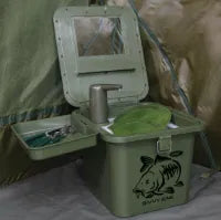 NGT Bivvy Sink & 10L Water System | Portable Bankside Washing Station & Mirror