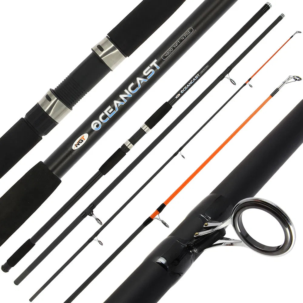 NGT Seamaster Pro 14ft, 4.20m, 3pc, 4-7oz Carbon Beachcaster Rod
