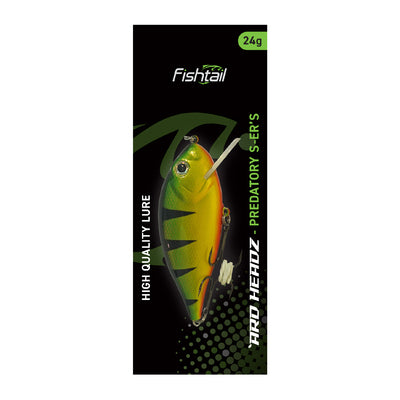 FISHTAIL Pike Perch Predator Fishing Lures Minnow Roach Tiger Goldfish 16g 24g