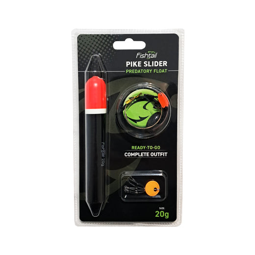 FISHTAIL Pike Slider Complete Outfit 20g Float Snap Tackle Predator Deadbait Rig