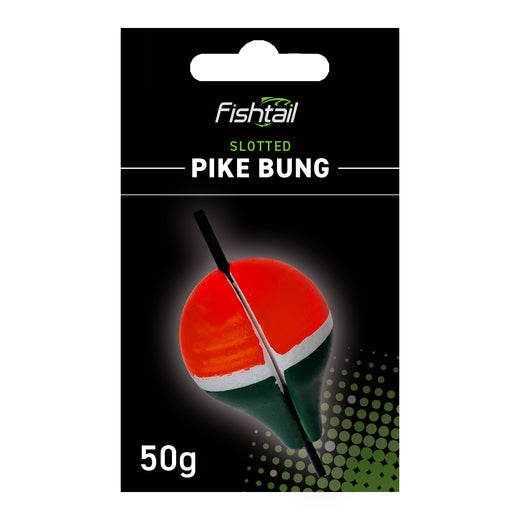 FISHTAIL Slotted Pike Bung 50g Pike Float Predator Deadbait Livebait Fishing
