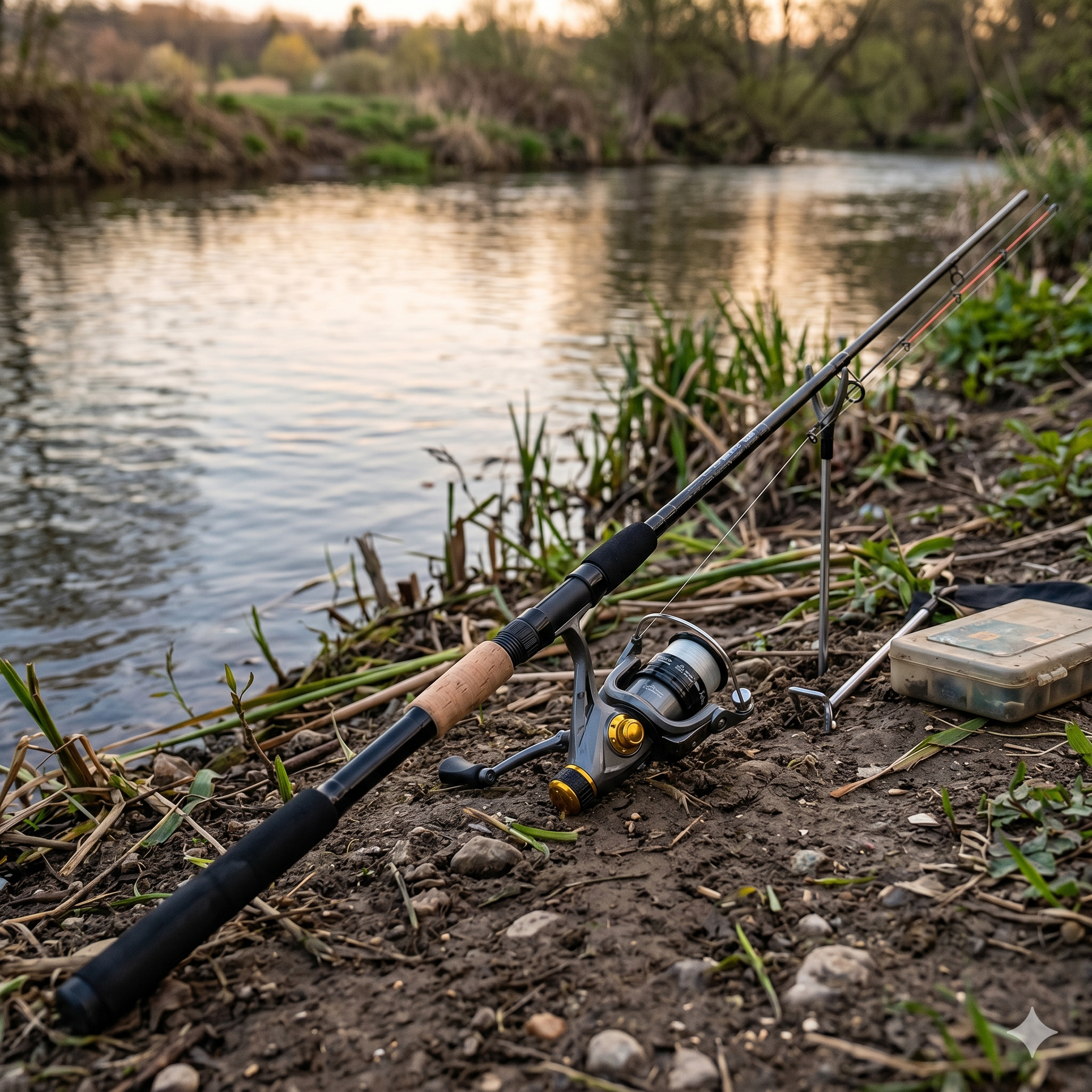 12ft Feeder Rod & Reel Set | Complete Ledger Outfit with Line & Tackle
