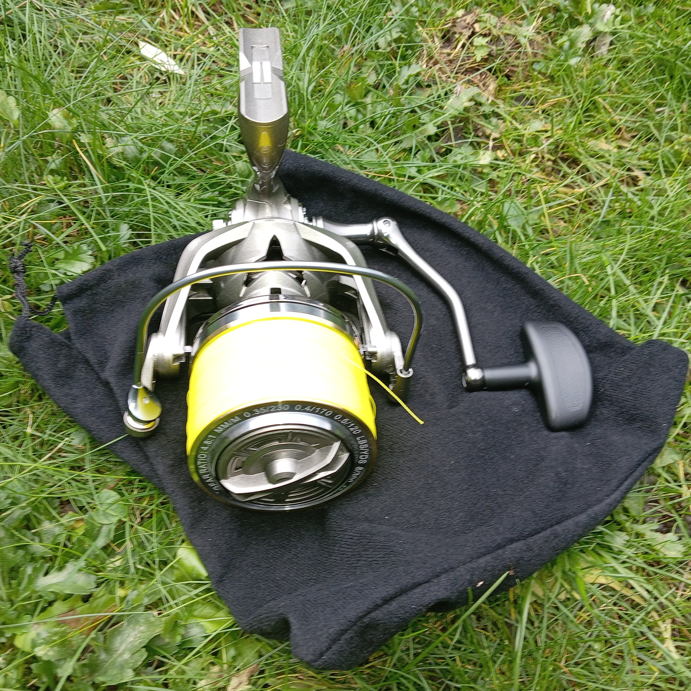 Big Pit Carp Marker Spod Reel Loaded 30lb Yellow Braid 6+1 BB Carp Fishing