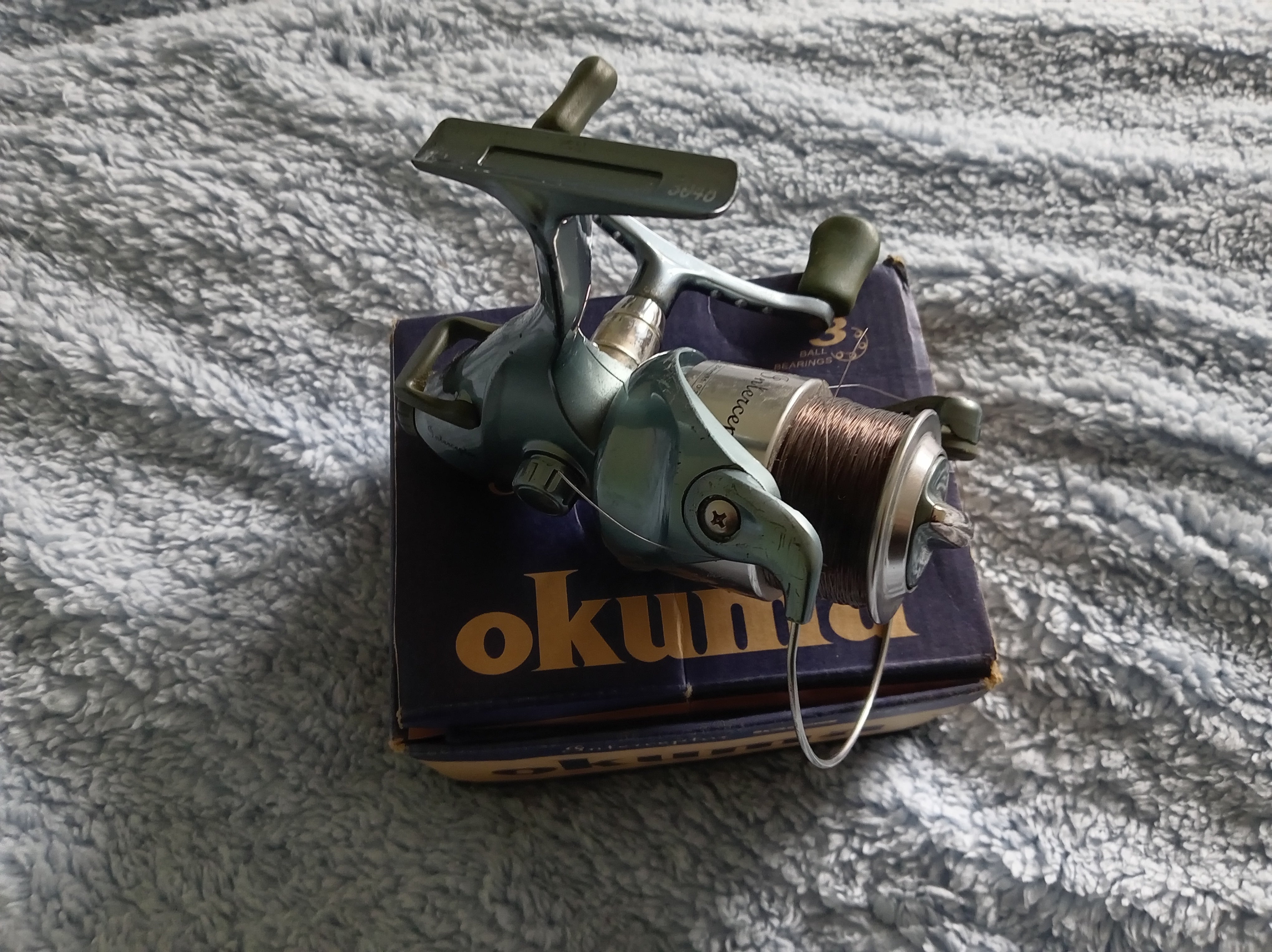 Okuma Interceptor IBF 50 Baitrunner Reel - Boxed - 2 Spare Spools