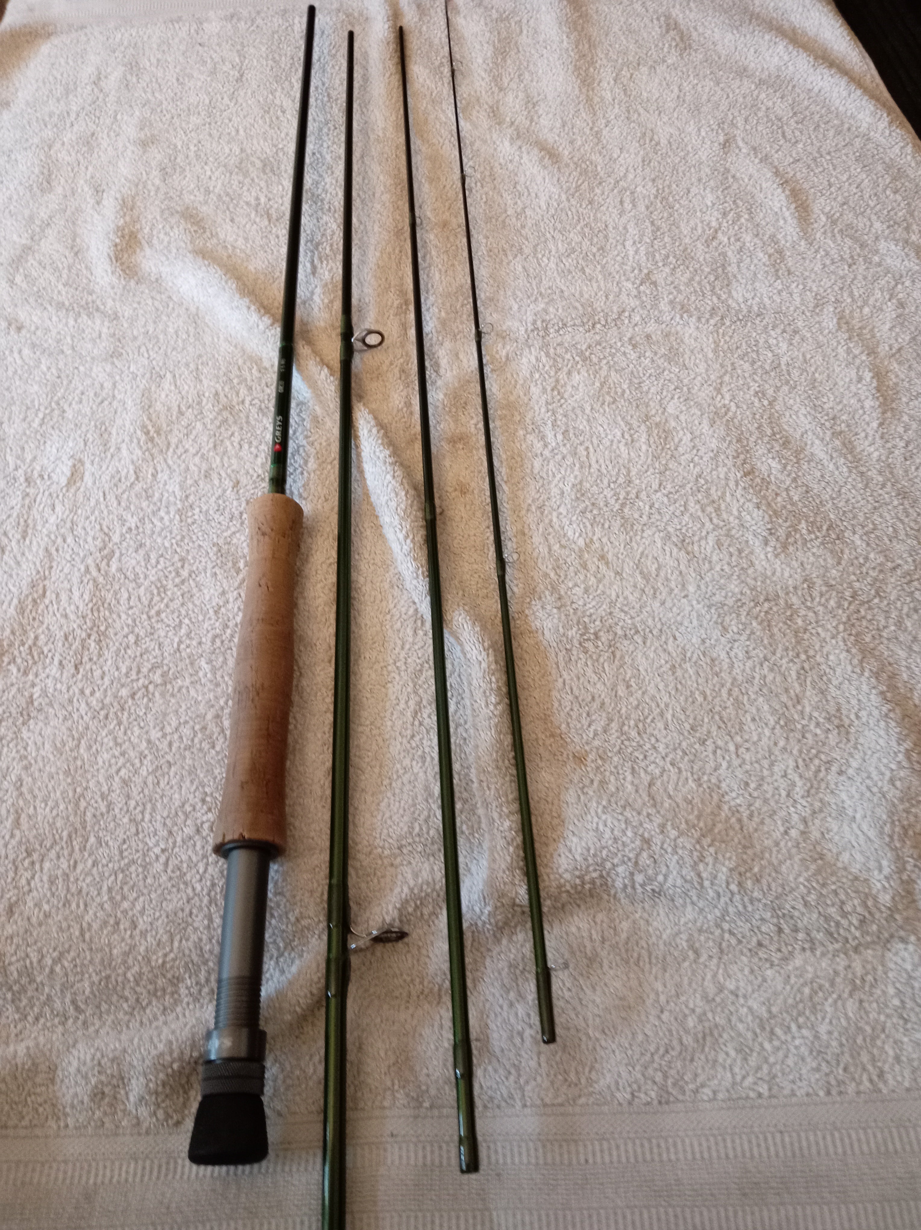 Greys GR30 #6 Fly Fishing Rod - Medium-Fast Action - Metallic Olive - Superb!